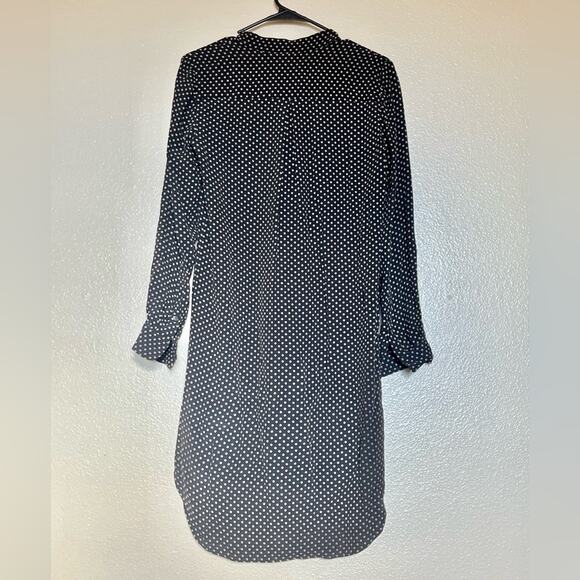 Madewell Long Sleeve polka dot Tunic Shirt Dress size x-small - Picture 6 of 12